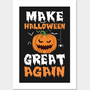 Make Halloween Great Again Posters and Art